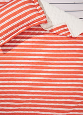 Jogo de Colcha Infantil - Listrado Carmim